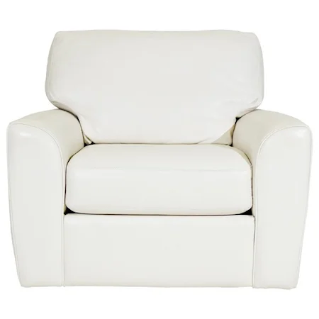 Casual Chair with Tapered Arms